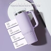 Vista 2 de Botas de silicona para Stanley, protector inferior de copa, accesorios para Stanley Quencher H2.0 FlowState Tumbler 20oz/20oz/30oz/Stanley Adventure