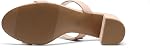 DREAM PAIRS Women's Two adjustable Strap Heels Open Toe Slip on Low Block Chunky Sandals Dress Summer Mules Shoes