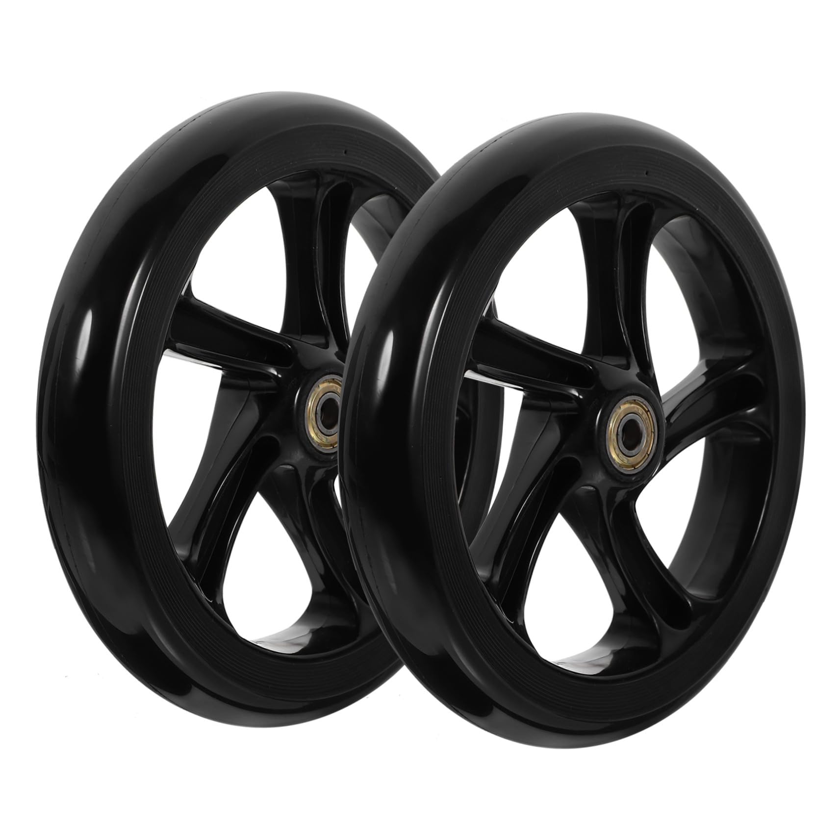 Abaodam Ruedas para Scooter Eléctrico 2 Piezas de 175 Mm Ruedas de PU Resistentes Instalación Rápida Adecuadas para Patinete Acrobático Monopatín