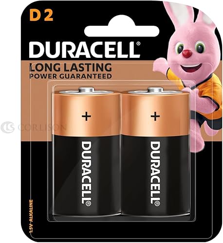 Duracell Baterías alcalinas D 2 unidades