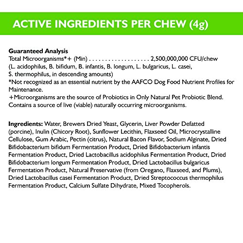 Only Natural Pet Probiotic Dog & Cat Supplement Digestive Intestinal