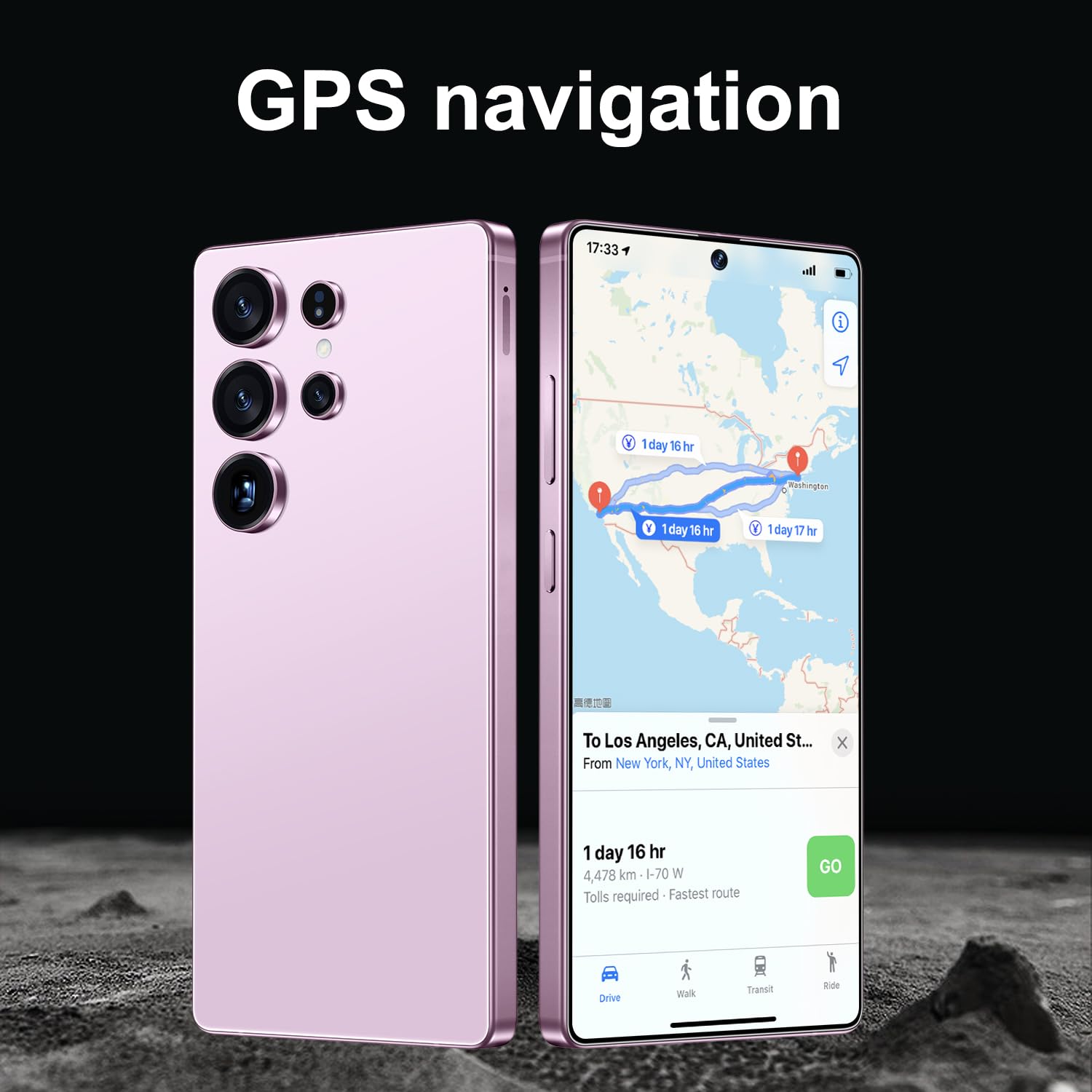 BXV I25 Ultra 16+512GB Smartphone - 7000mAh Battery, 6.99-inch Display, Built-in Pen, Android 14, Snapdragon 8 Gen3, 68MP+108MP Camera Outperform Competitors in Speed & Power (Pink)