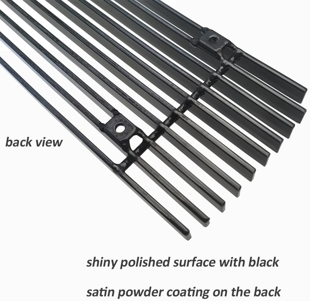 Chrome Billet Grille Insert Compatible with 2009-2014 Nissan Maxima Front Grill Combo 2010 2011 12 13 Upper 2pcs Aluminum Horizontal Billet