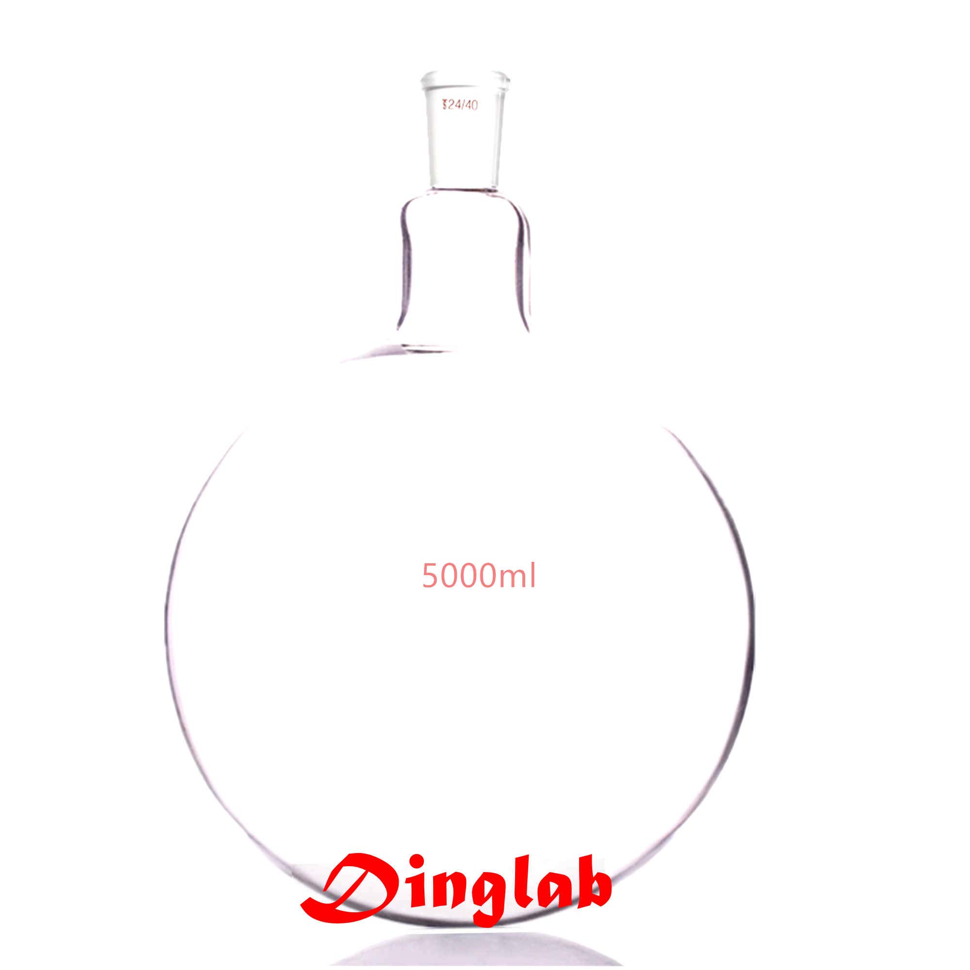 5000ml Round Bottom Flask,Boiling Bottle,5L Flask,One-Neck Round Bottom Flask,Single Neck Flask,24/40 Joint,Lab Glassware