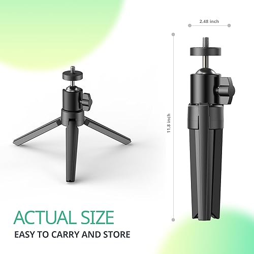 Miniatura 6 de YOTON Soporte para trípode: cabezal de bola giratorio 360 para mini proyector portátil y cámara