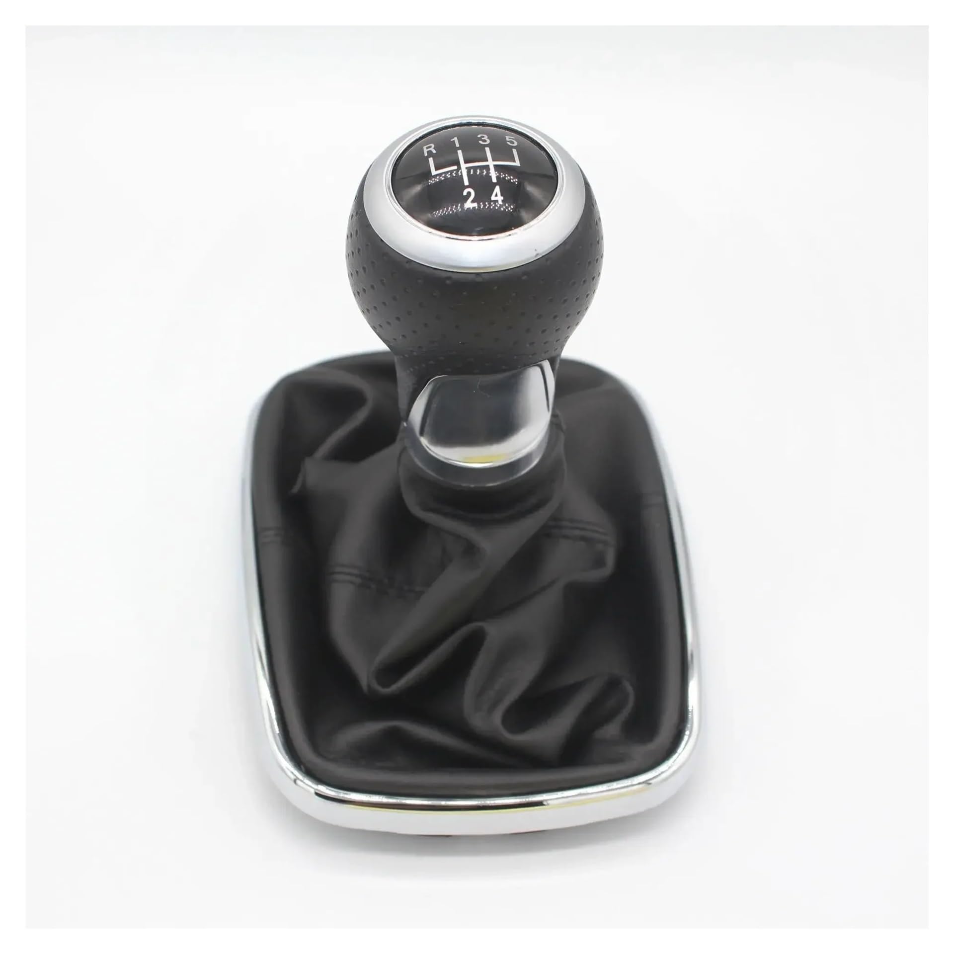 VAVGKDKPZB Shifter Lever Handle for VW for Jetta for Bora Mk4 1999-2004 5/6 Speed Car Gear Shift Knob Lever Shifter Gaitor Boot(Black Line-5 Speed)