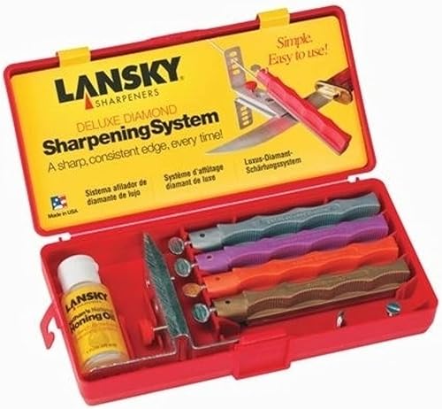 Lansky LS15 Hoja fija, cuchillo de caza, al aire libre, camping, talla única