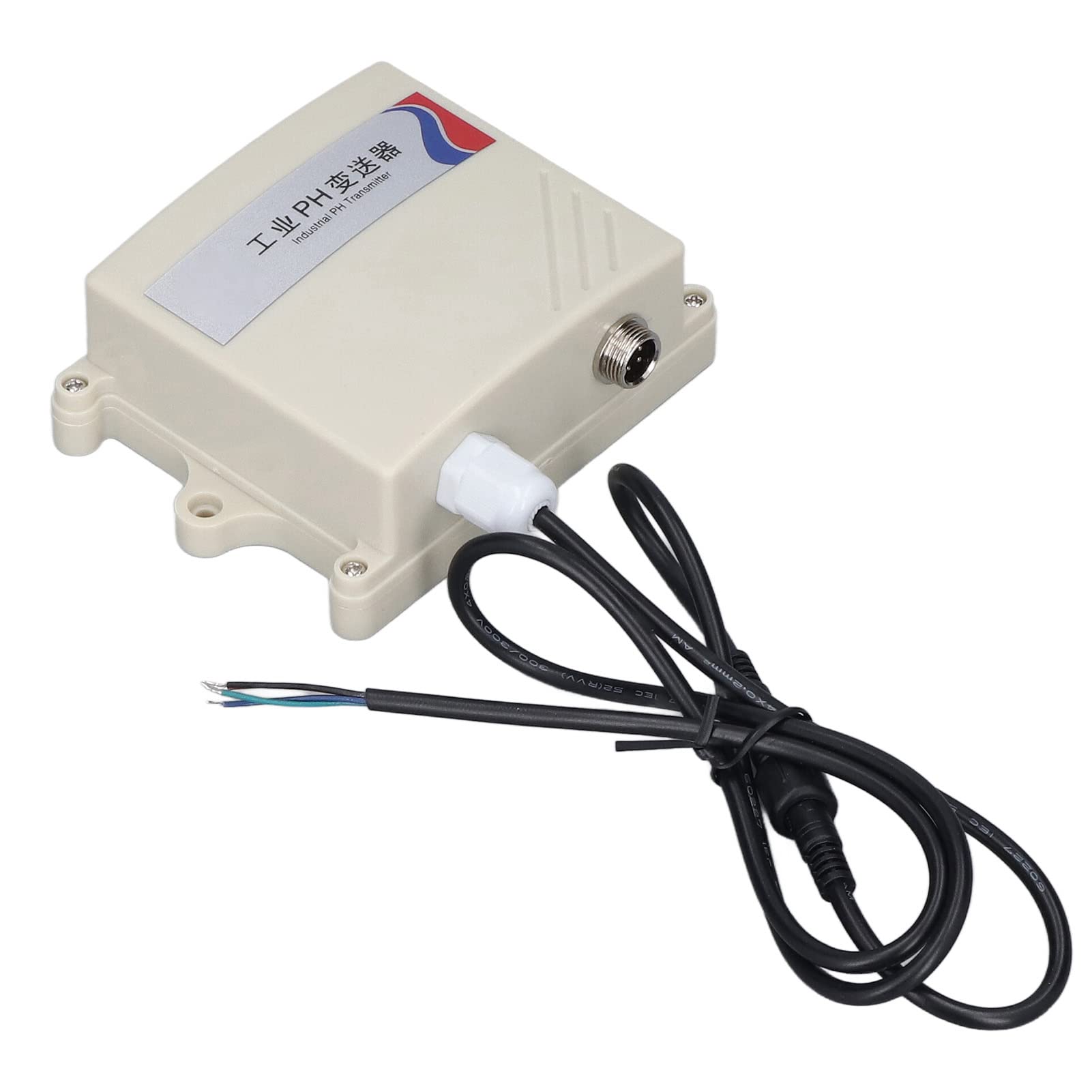Transmisor de sensor de PH RS485 de grado industrial, rango de pH 0-14 de alta precisión con compensación de temperatura para monitoreo de la calidad del agua en acuicultur