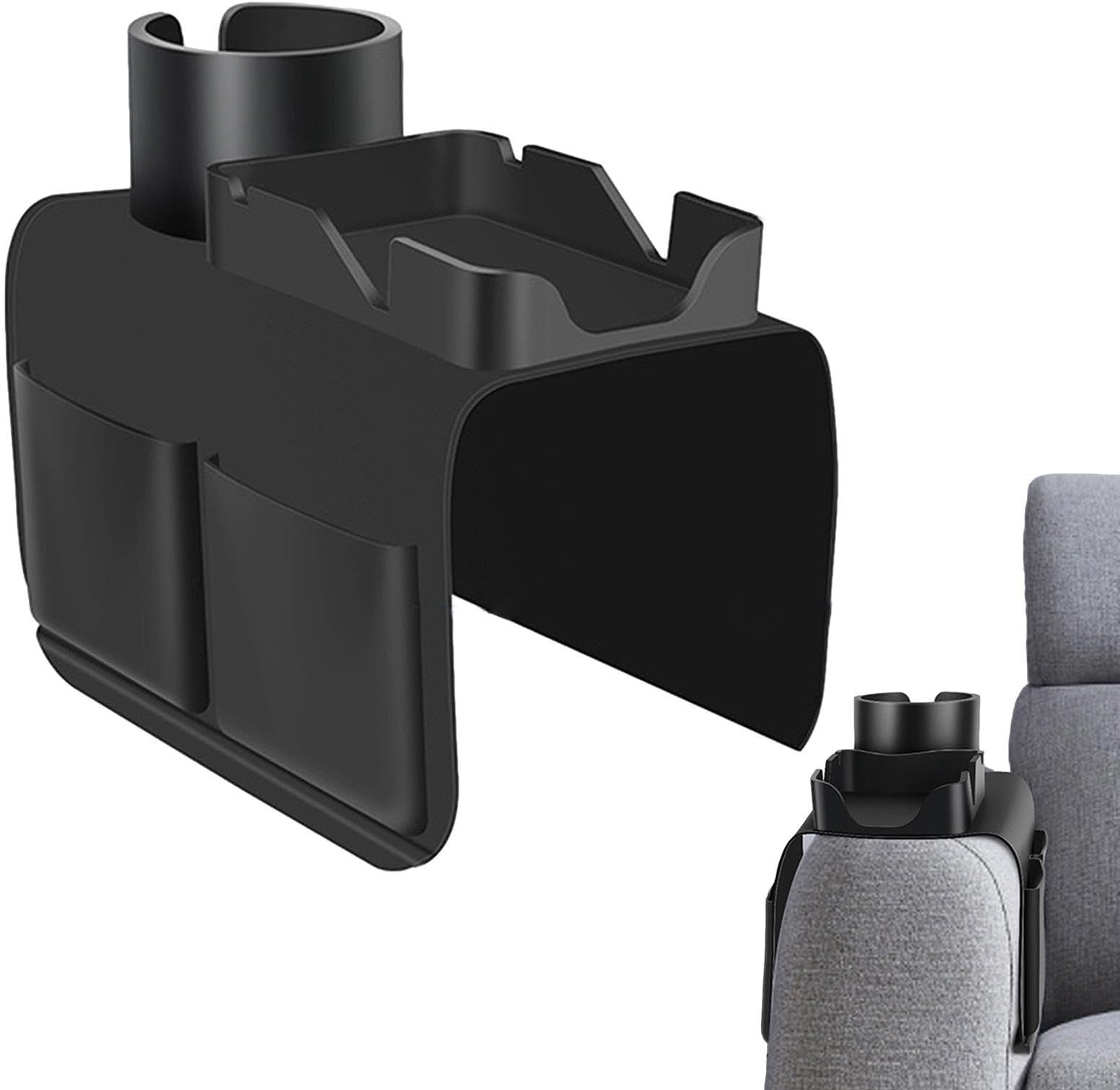 Couch Cup Holder Silicone Couch Drink Holder And Sofa Tray Couch Armrest Tray Sofa Coasters For Father, Mother, Family And A Friend's Gift