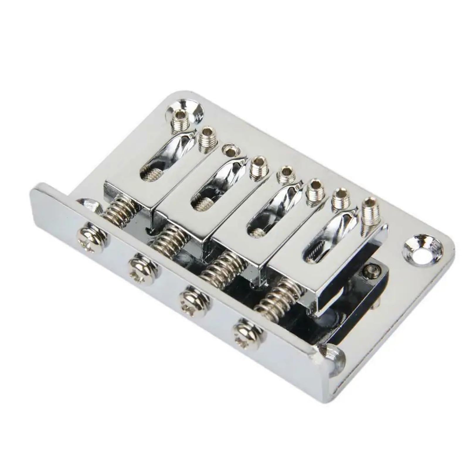 Ponte Per Chitarra Elettrica A 4 Corde Nero/cromato/oro Per Parti Di Ukulele Basso