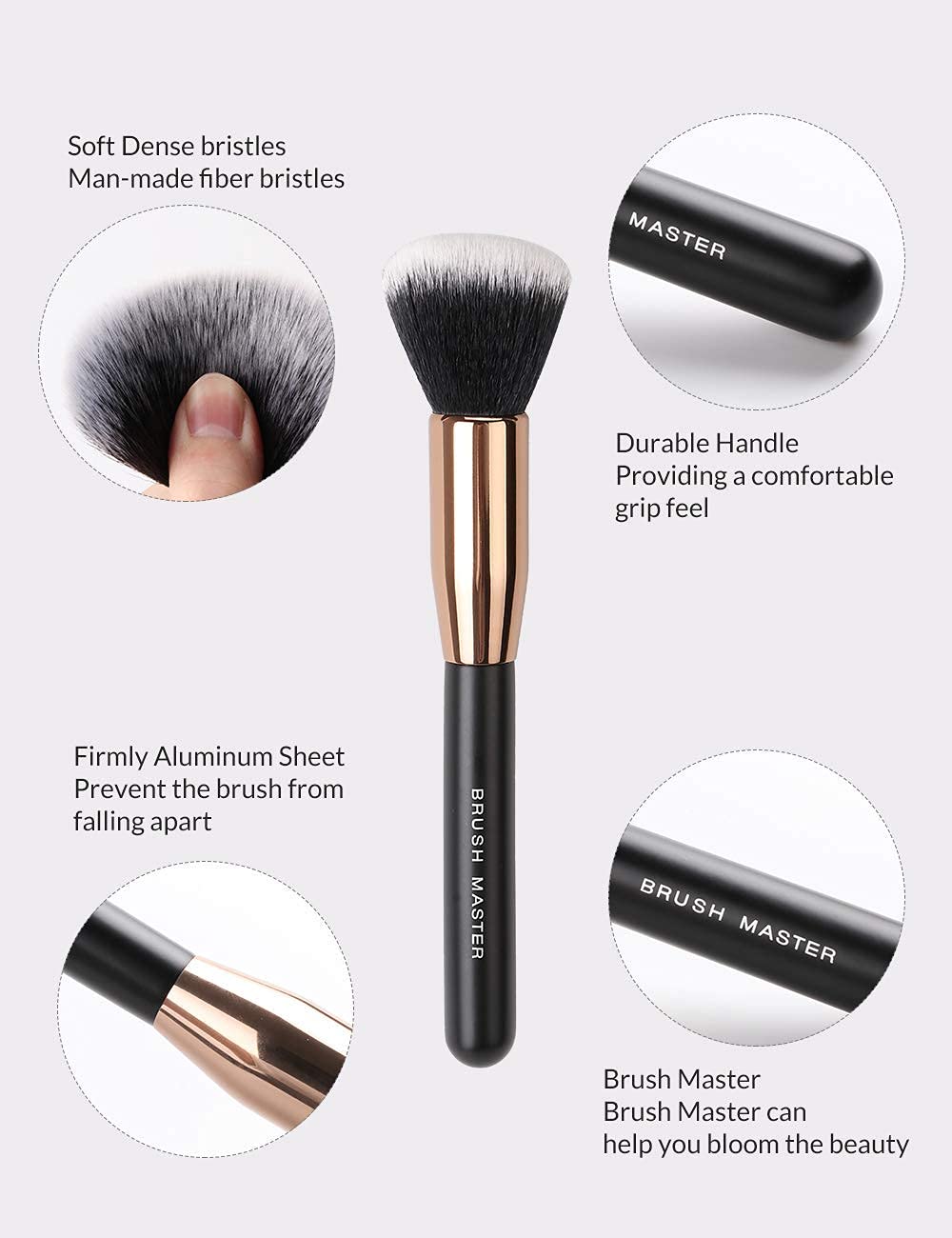 Professionelles Make-up-Pinsel-Set, 10-teilig, Augen-Detailpinsel, Puder, Foundation, Lidschatten, Eyeliner, Lippenpinsel, Make-up-Werkzeuge, Rougepinsel mit silberner Tasche/193