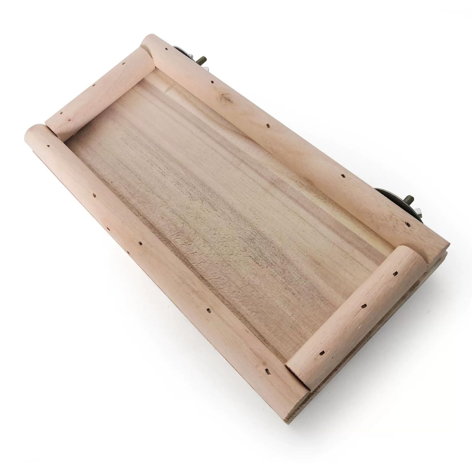 Yuelulala Parrot Bird Perch Stand, Bird Platform Toy, Natural Wooden Cage Pole Accessories - Image 3