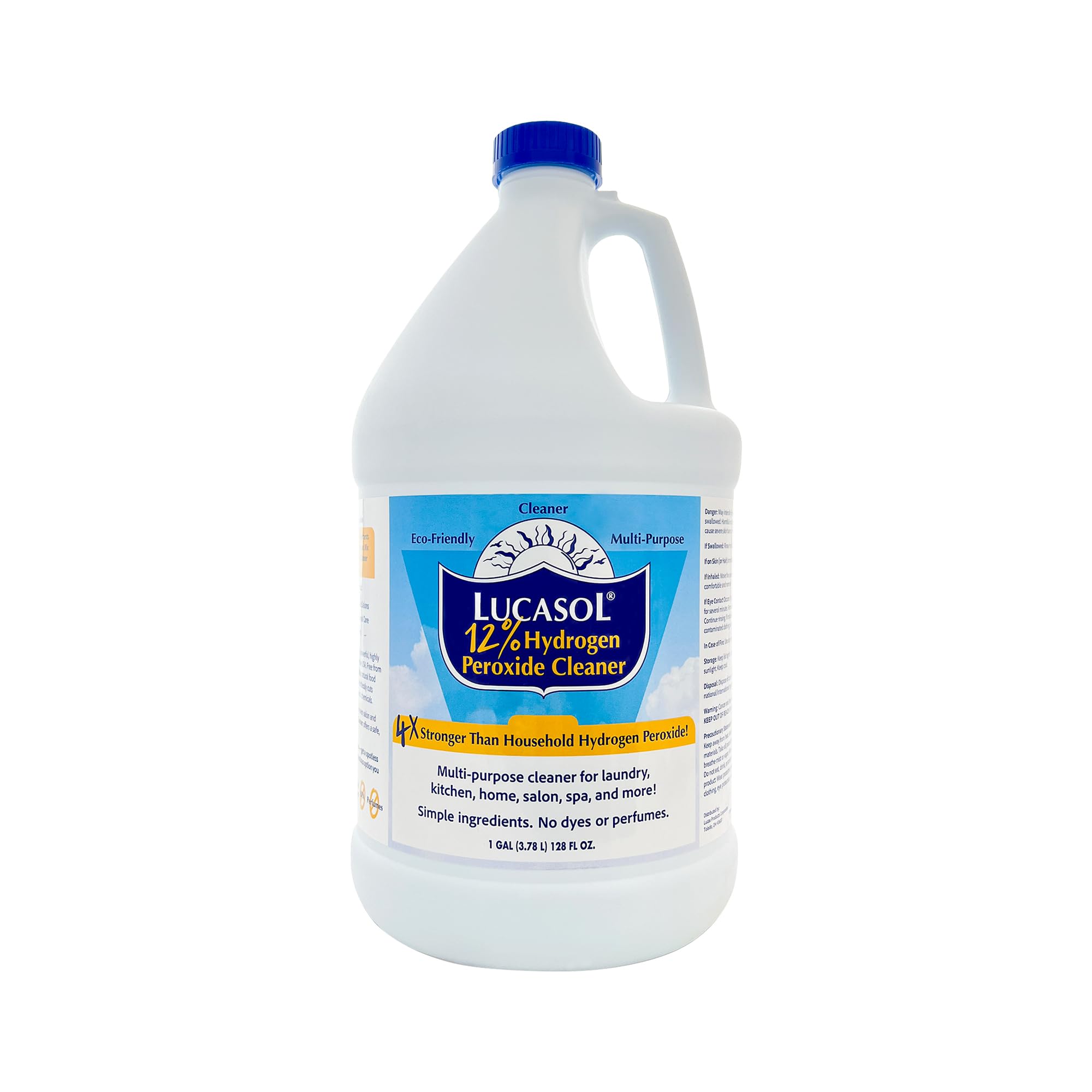 Lucasol Food Grade Hydrogen Peroxide 12% Percent - 1 Gallon (128 Fl Oz)