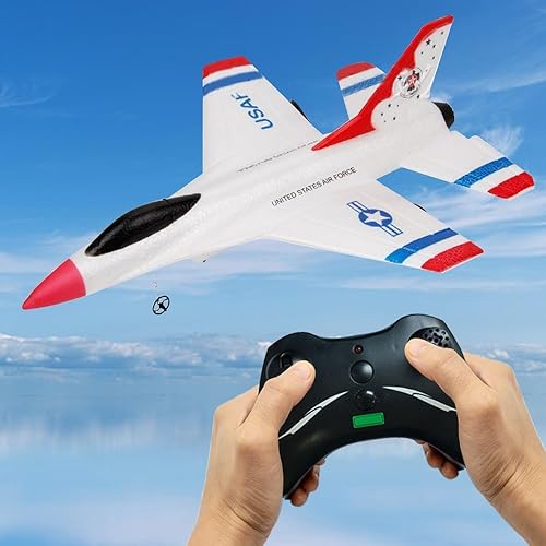 Jet Fighter Stunt - Avión RC de 2.4 GHz, avión de control remoto de 2.4 GHz, avión control remoto Aero Jet Control Remoto Avión Hobby modelo de