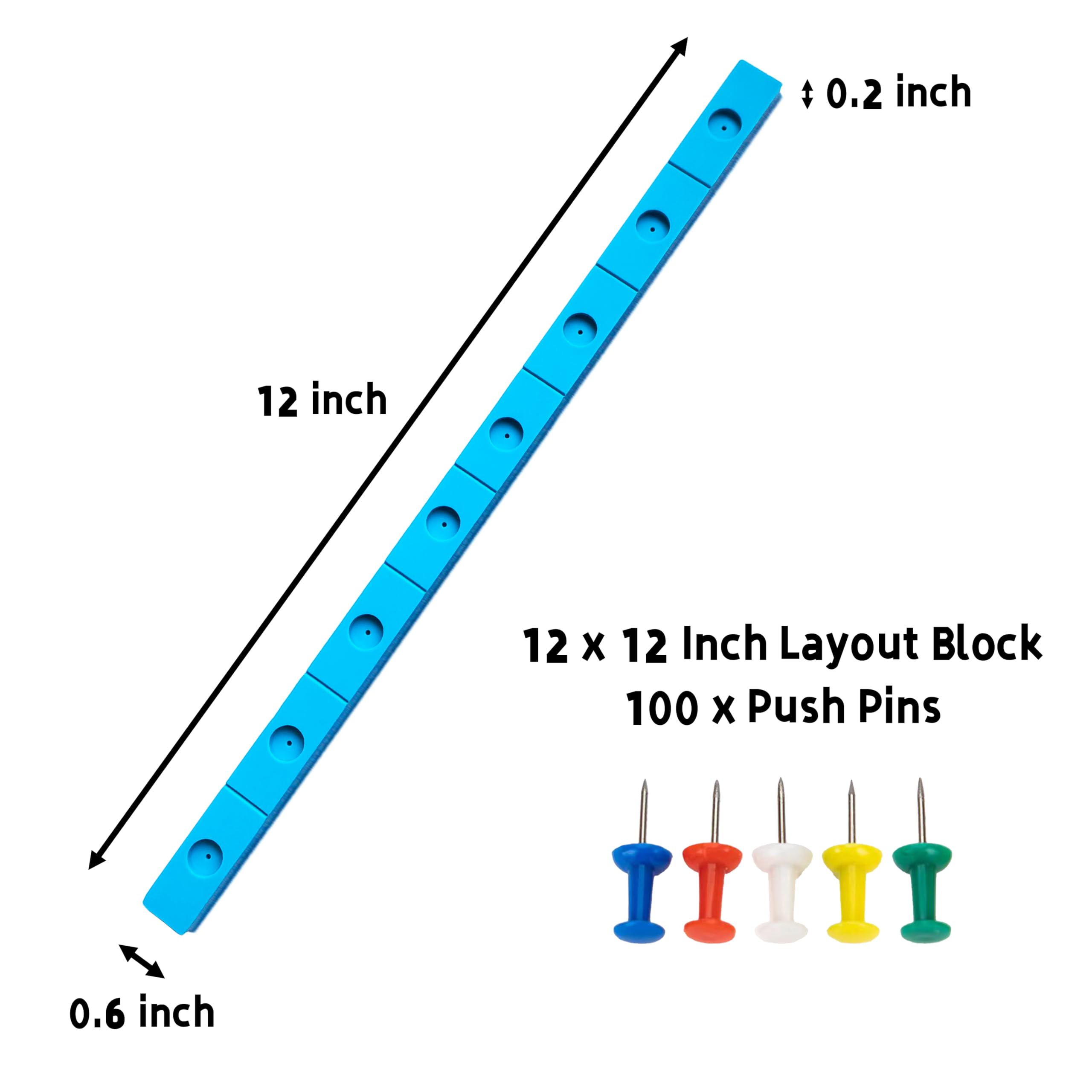 Pin Like Blocks Stained Glass Craft Kit PATIKIL 12 Inch Stained Glass Layout Block ...