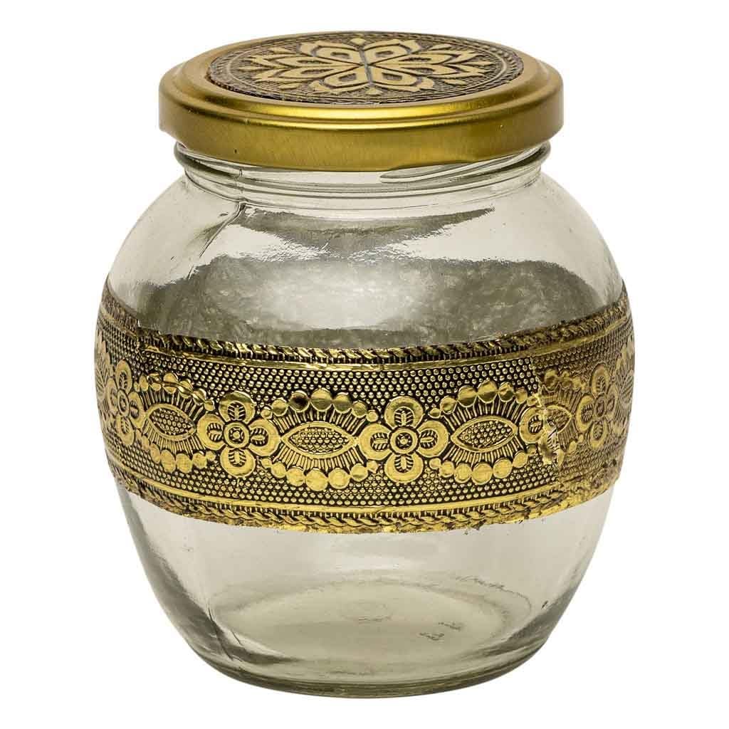 WANDERLUST DECO Bandeja de Metal repujado Color cobre 46x26x7