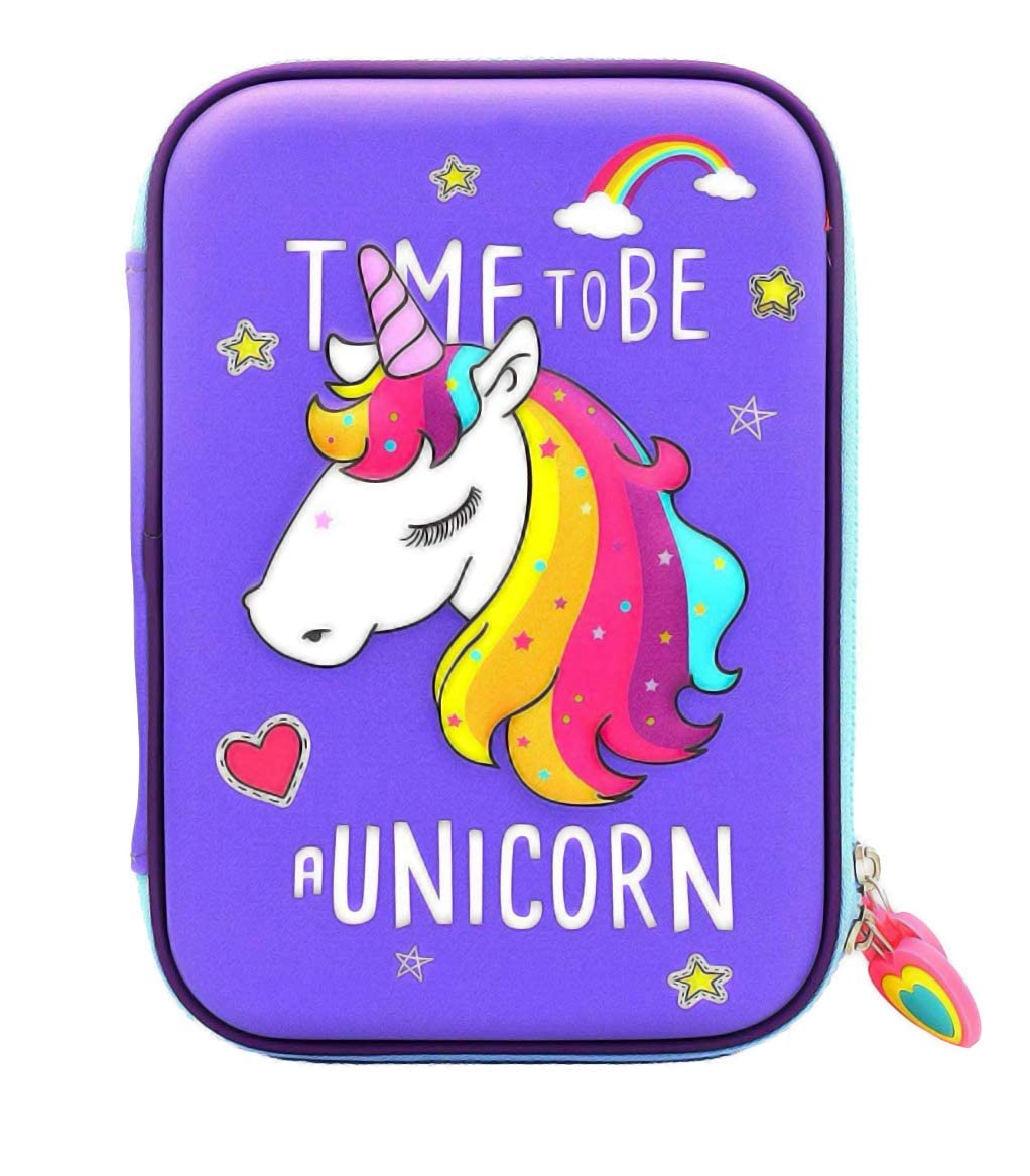 Magicwand® EVA Large Capacity Premium Unicorn Print Hardtop EVA Pencil Case【2 Yrs & Up】【Pack of 1 】【Violet】 (B0849YKZKG) Amazon Price History, Amazon Price Tracker