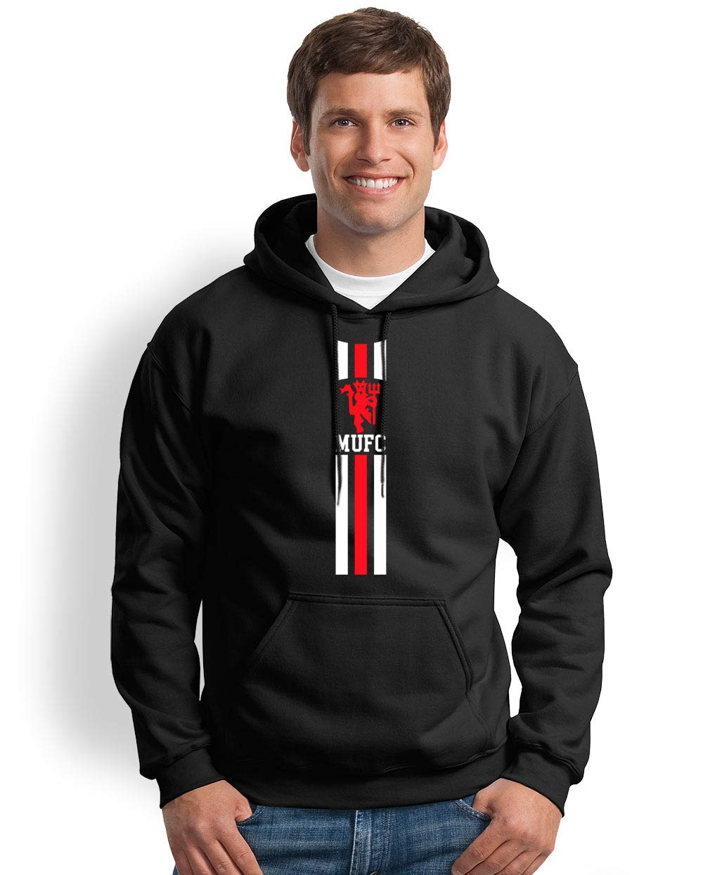 tee mafia Unisex MUFC red Devil Manchester United Hoodie |Football Hoodie| Cotton Hoodie | Sweatshirt Hoodie| Black-picture-55