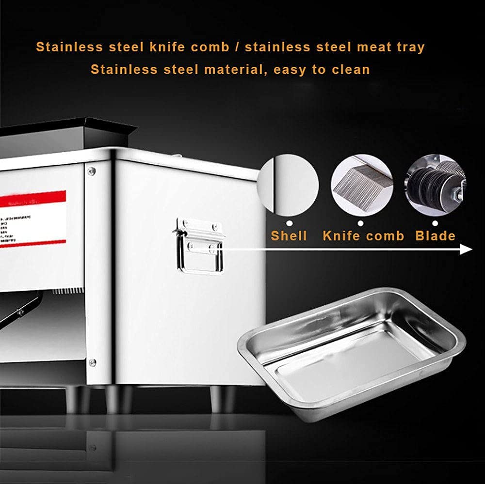 Cristal eléctrico de Carne para el hogar, máquina de Carne de Carne Comercial Potente, máquina de Cinta, Molinillo de Carne Multifuncional,7MM