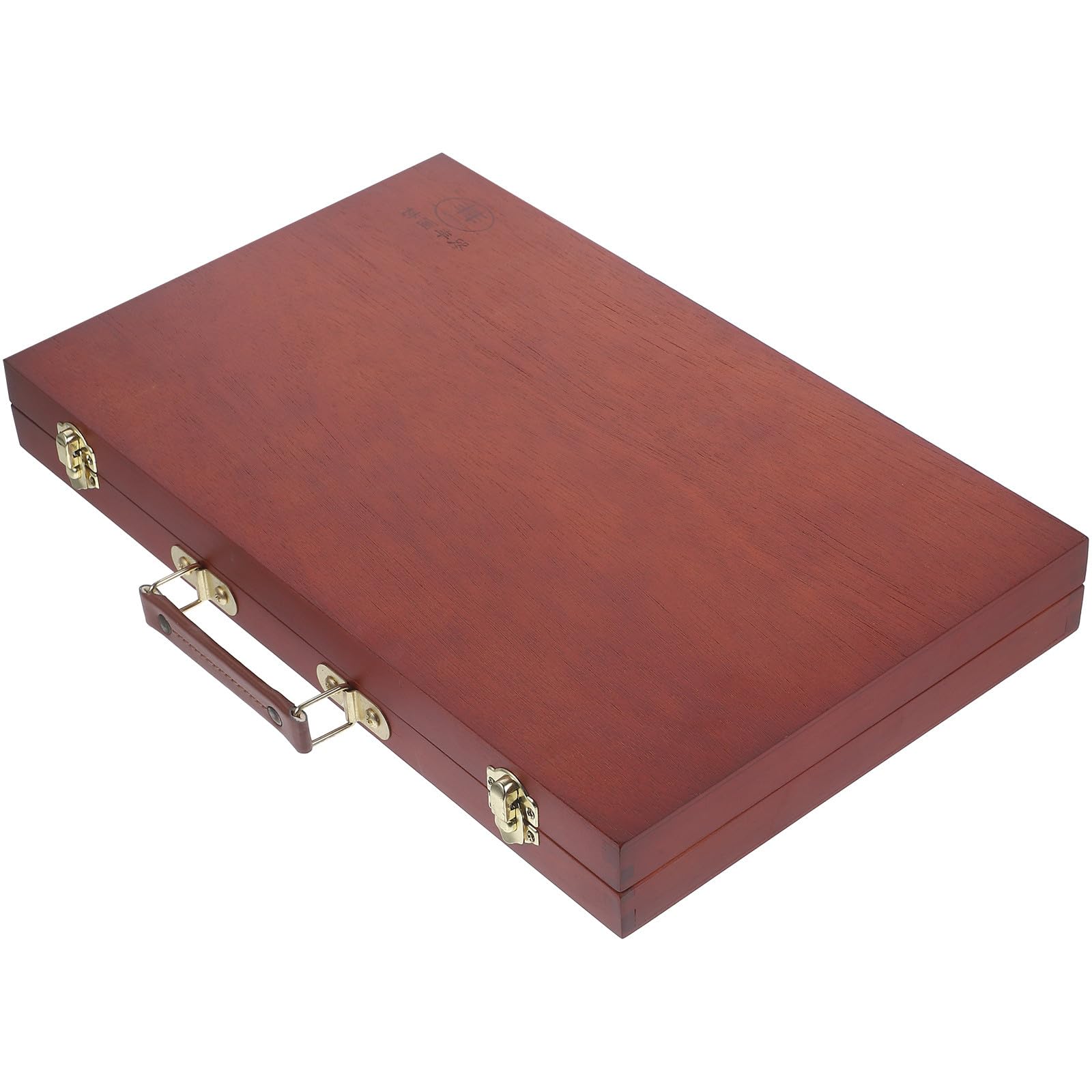 FOMIYES Boîte à Peinture en Bois Poignée, Étui à Crayons de Peinture Pratique et Multifonction pour Artistes, Rangement de Pigments, Style Européen Élégant pour Usage Bureau ou Extérieur