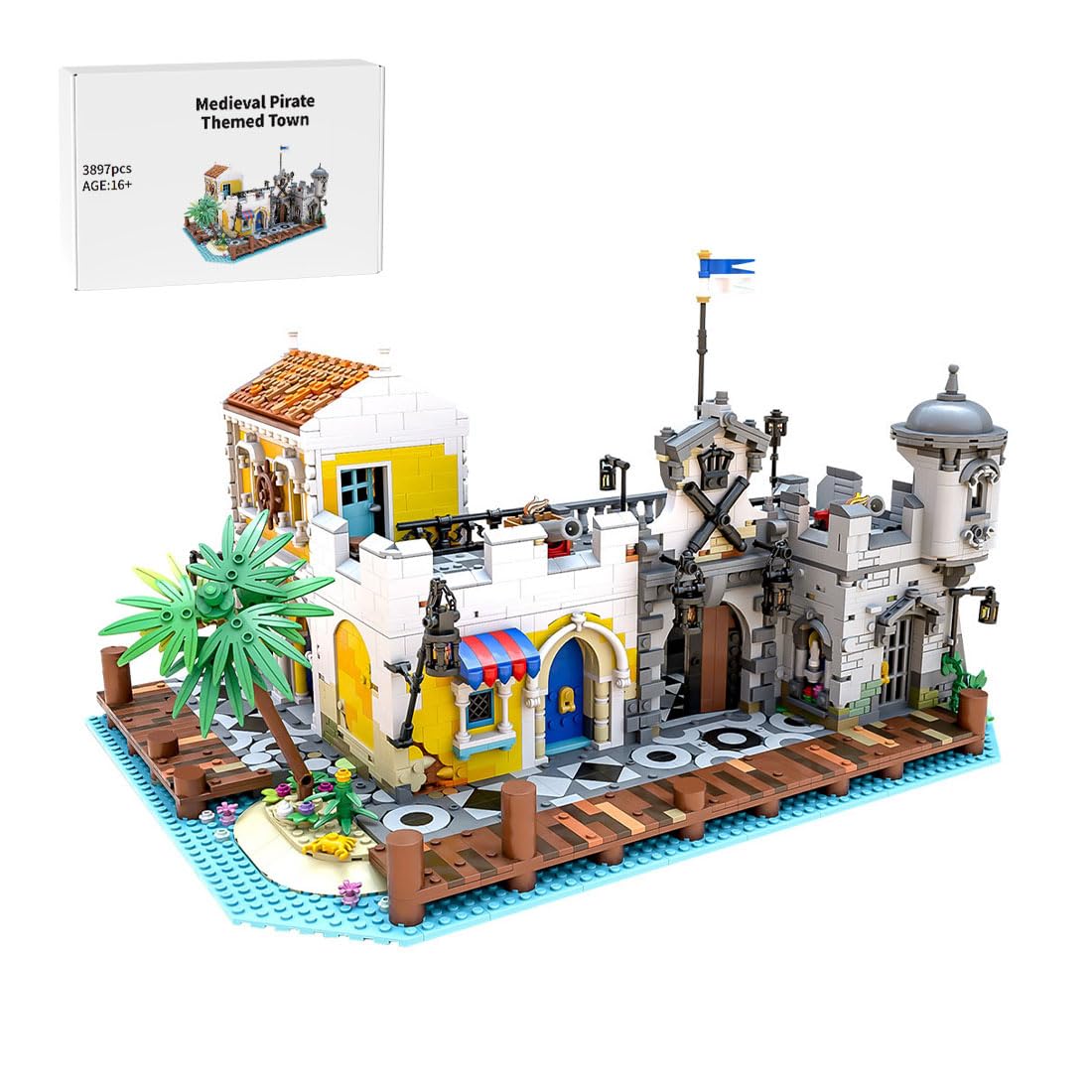 Juego de construcción de Bloques de construcción de Arquitectura, 3897 Bloques de sujeción para casa, MOC-108172 Modular casa maqueta, construcción Modular, Regalo para Adultos