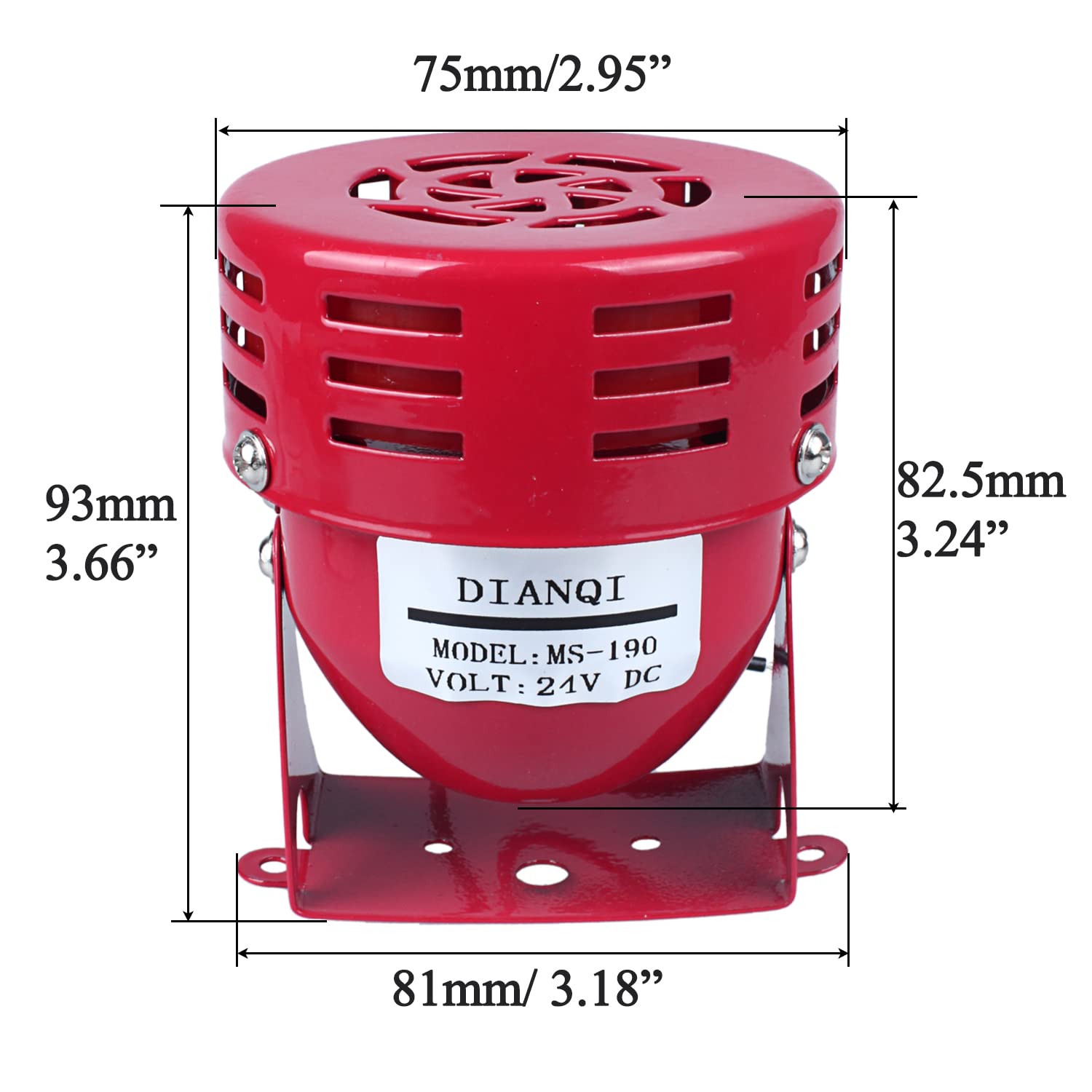 Amazon.com: DIANQI DC24V, 120dB Mini Electric Motor Siren, Motor