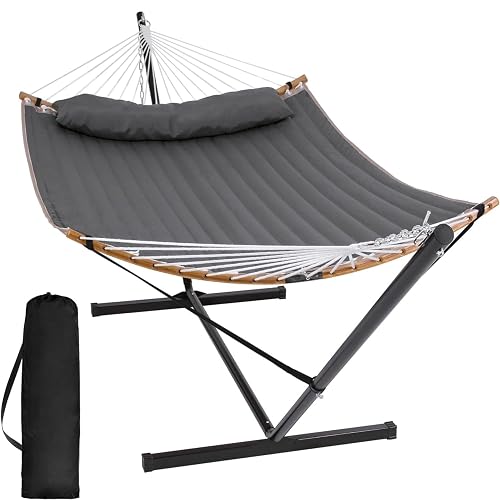 SUNCREAT Double Hammock with Curved Spreader Bar