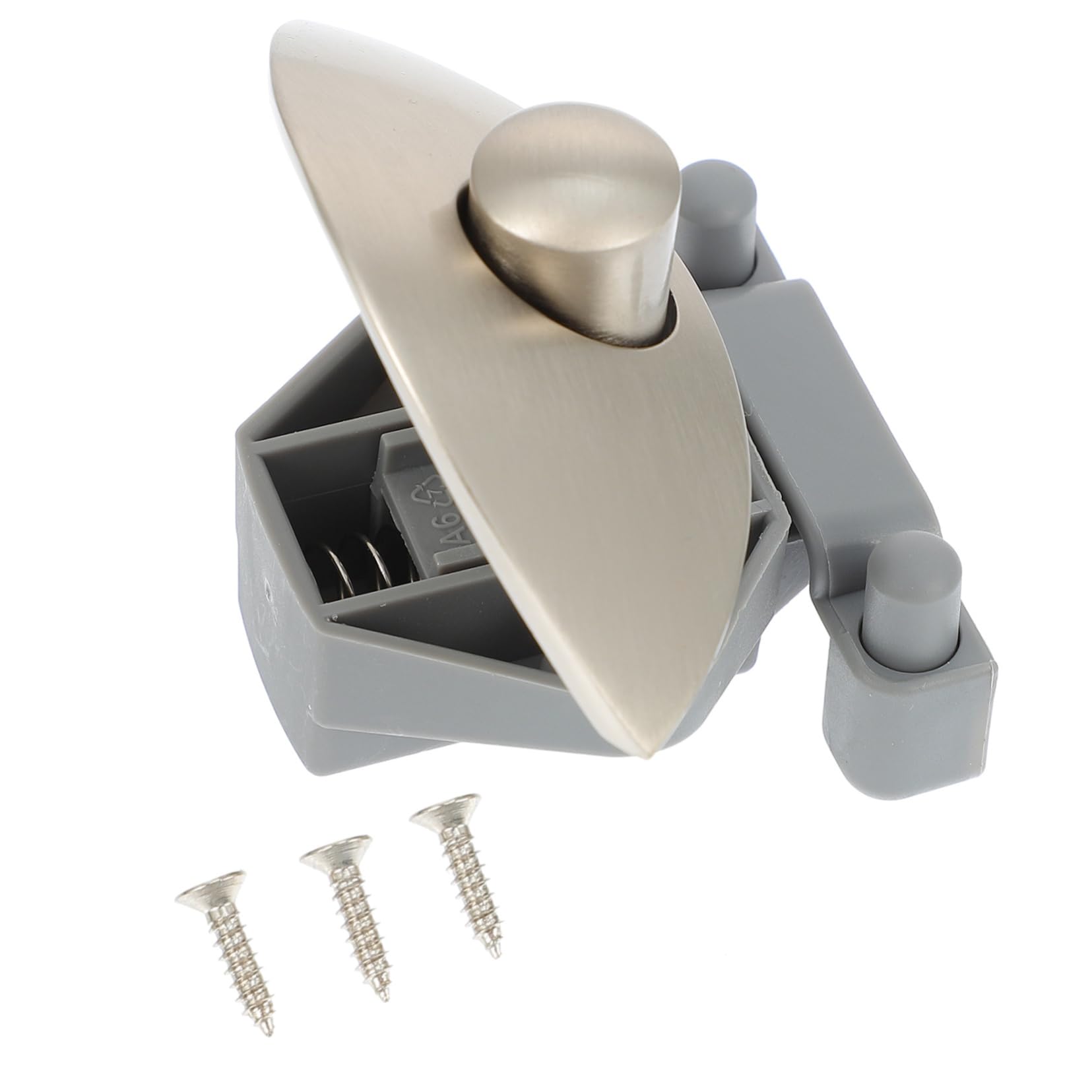 4 Sätze Rv Push Latch Robuster Druckknopfverschluss Zinklegierung für Möbelanwendungen Installieren Langlebig für Schränke