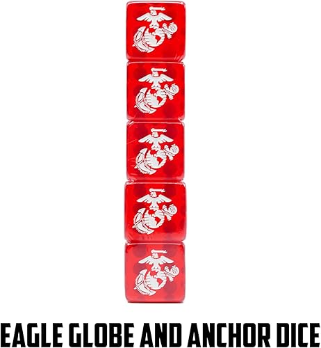 Miniatura 7 de Juego de cartas USMC con dados del Cuerpo de Marines - Gran regalo para marines