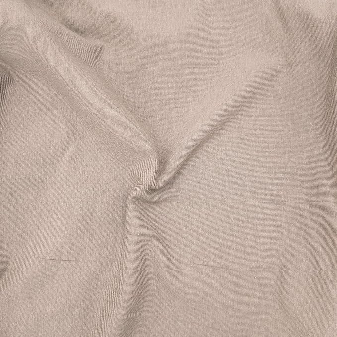FabricLA Cotton Spandex Jersey Fabric by The Yard - 10 oz 4-Way Stretch Spandex & Cotton Fabric, 60" Wide  Perfect for Skirts, Tops, T-Shirts | Coffee | Sold in 5 Yard