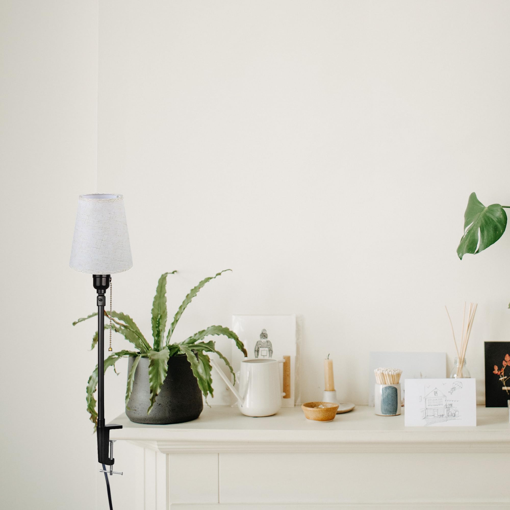 Modern Klemmleuchte,1 Packung Leselampe mit 2,5 m Kabel, Dimmbar Nachttischlampe,Augenpflege Schreibtischlampe für Heimgebrauch Büro, E27 Lampenhalterung - DZ0375FX