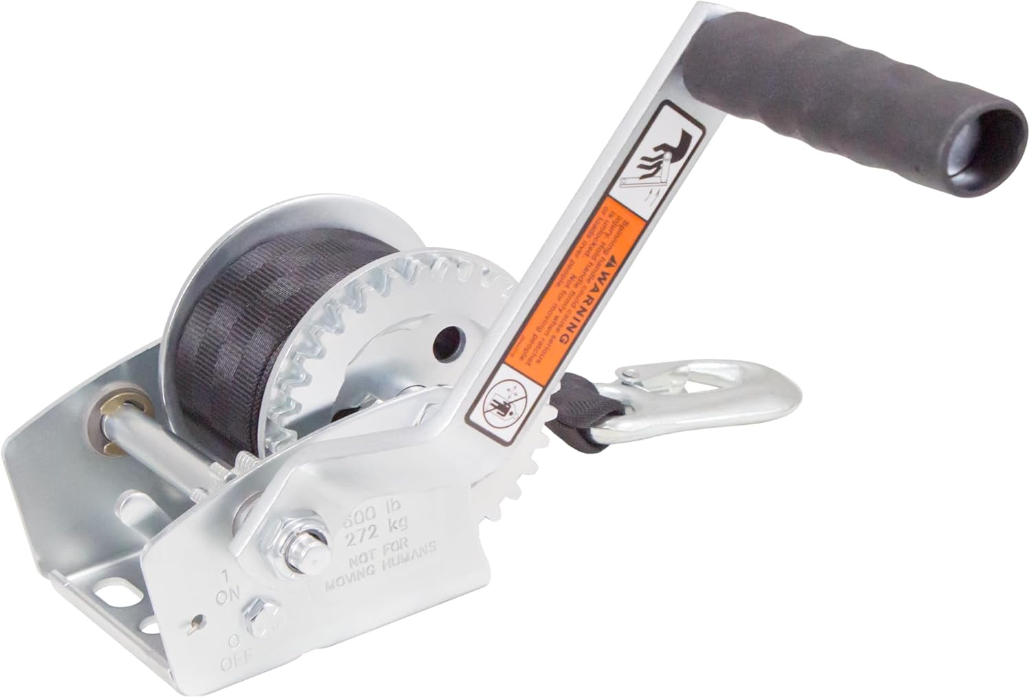 Dutton-Lainson, DLC600 Pulling Winch, Plated, 15 Foot Strap, 600 Pound Capacity