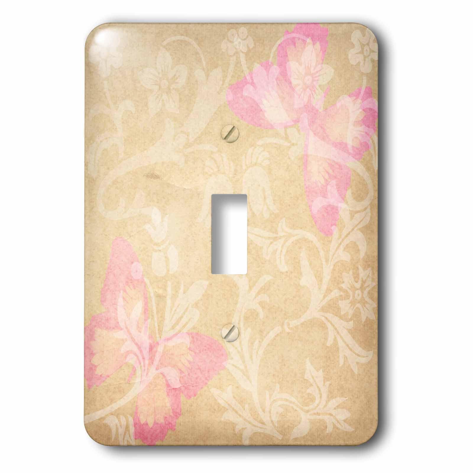 Interrupteur à baïonnette rose 3dRose LSP_47289_1 pour chambre de fille