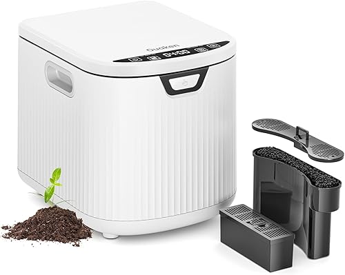 Compostador eléctrico para cocina, contenedor inteligente de compost de 3L para residuos de cocina, máquina de compost compacta de 4-6H para