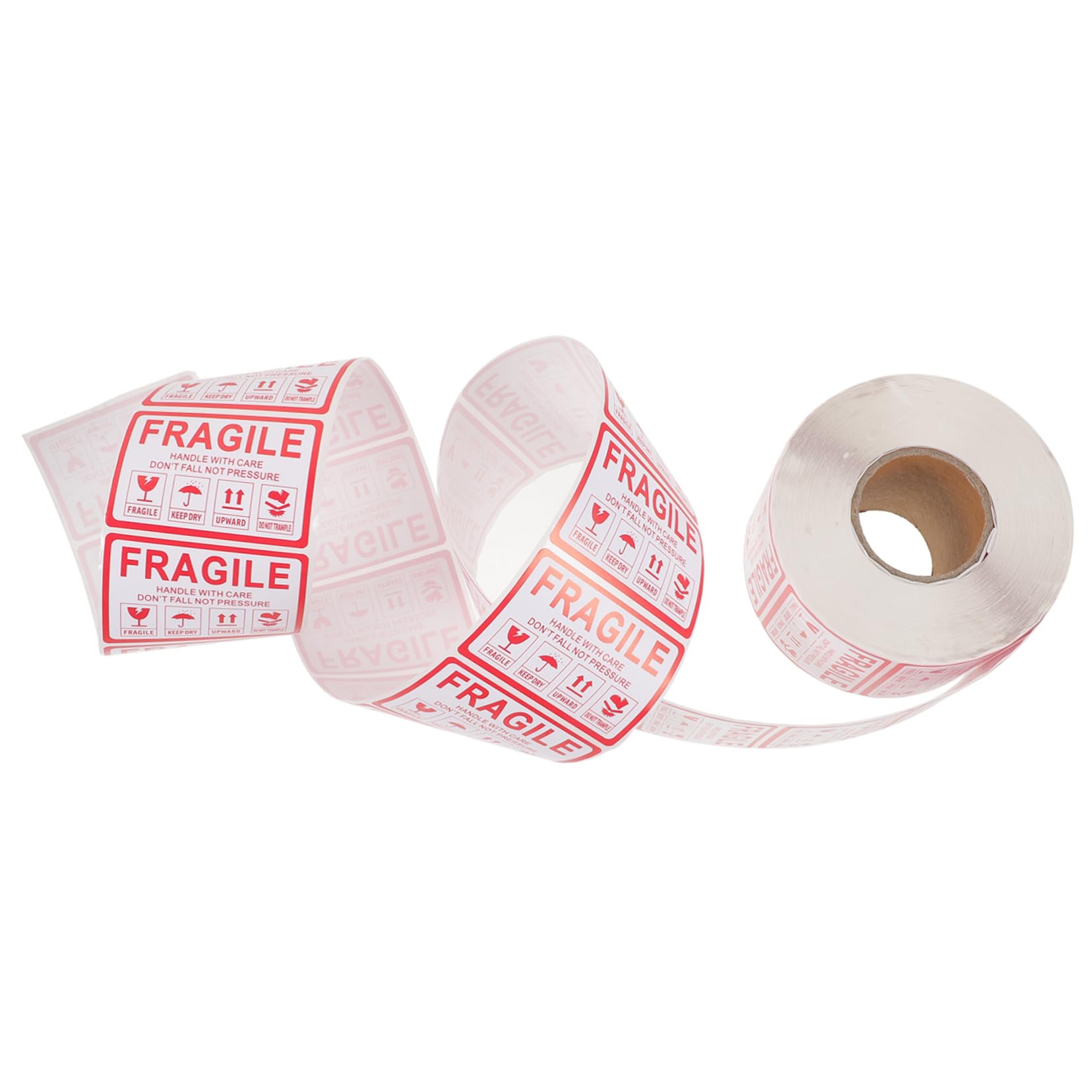 BCOATH Fragile Shipping Stickers Warning Label Stickers for Boxes Sealing Adhesive Warning Labels Paper Material Roll