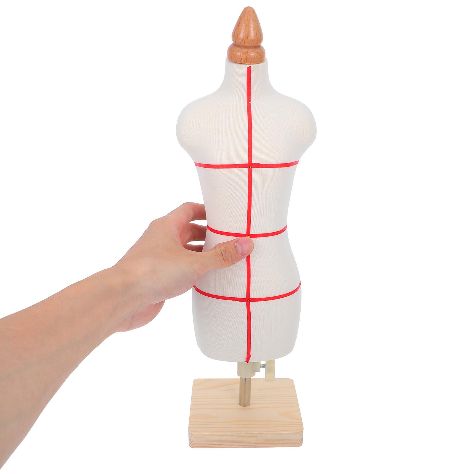 SUPVOX Manichino da Sarta 1/3 Scala Femminile da Tavolo, Mini Manichino per Abito da Cucito, Leggero e Portatile per Principianti e Professionisti, Modello Sartoriale per Design e