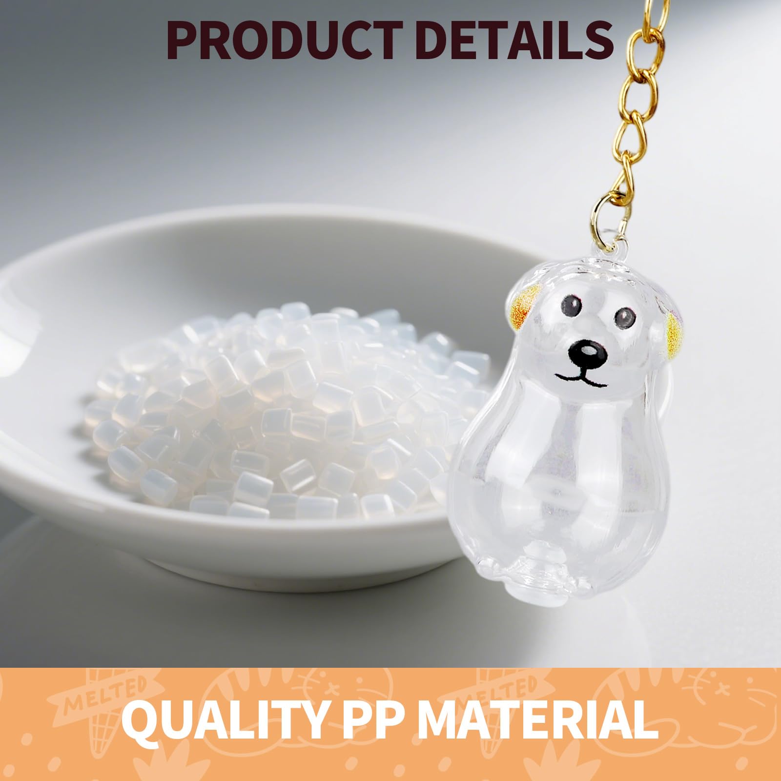 Penitue 2pcs Dog Hair Collector Keychains - Image 3