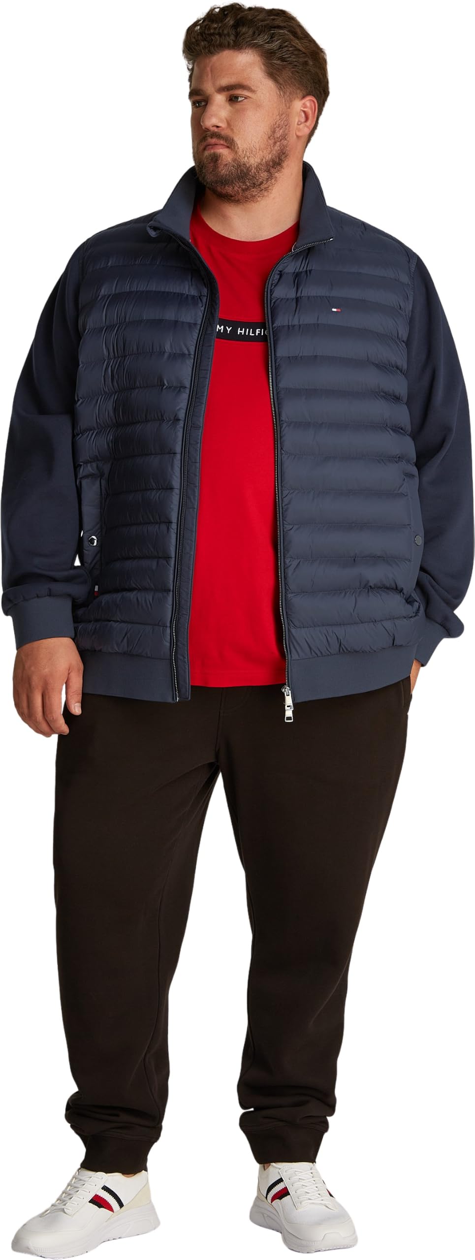 Tommy Hilfiger Bluza z zamkiem błyskawicznym Mężczyźni Bt-mix Stojak Na Media Cllr-b Mw0mw39138