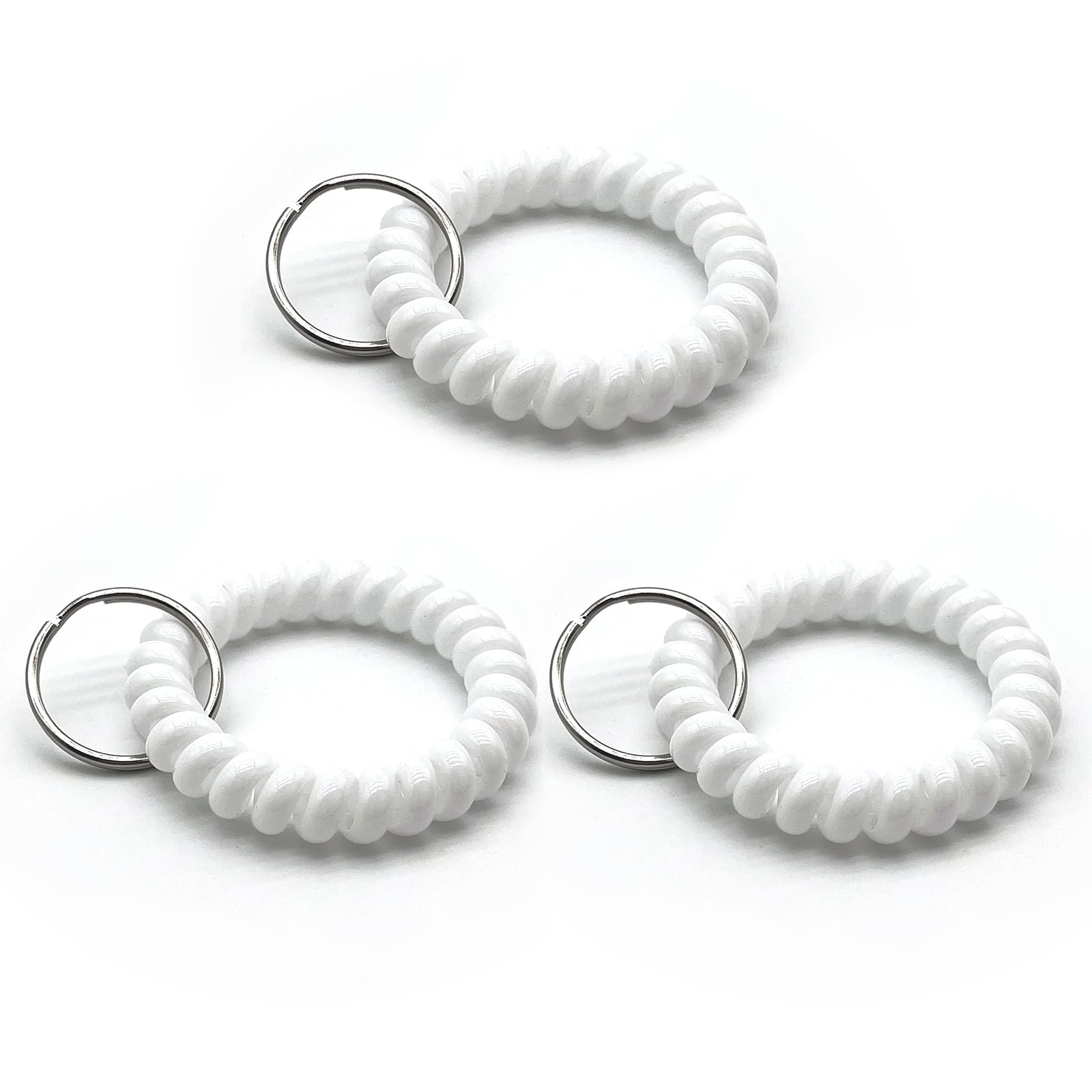 TENOC Spiral Coil Keychain, Anti-lost Key Chain Holder Lanyard Cord for Sauna Outdoor Sports and Gym Pool