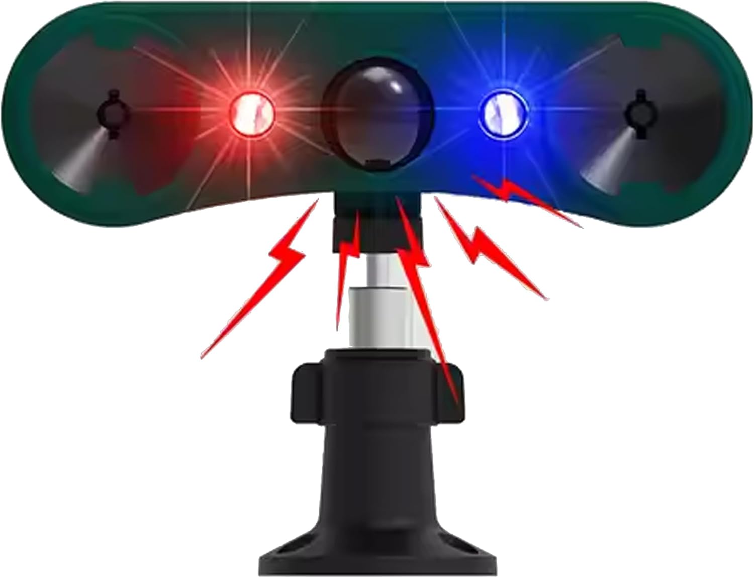 Photo voltaic Outside Movement Sensor Alarm: Infrared Induction Alarm, 2 * 129dB SoundOutdoor Movement Detectors, Safety Alarm with Purple/Blue Gentle (911W 1 Pack)