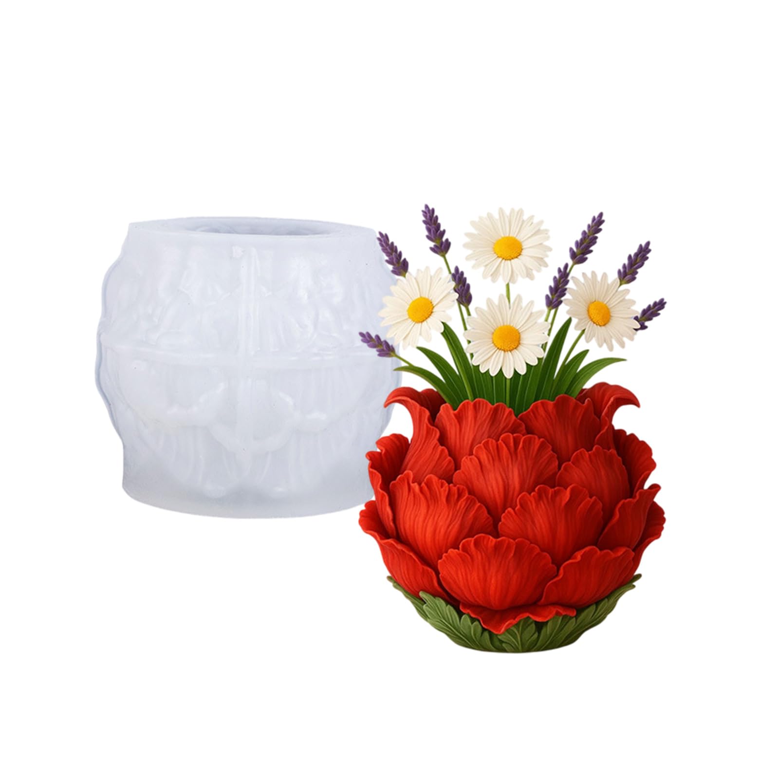 Creative Silicone to Make Decorative Resin Container for Rings Earrings and Small Items Decorative Vase