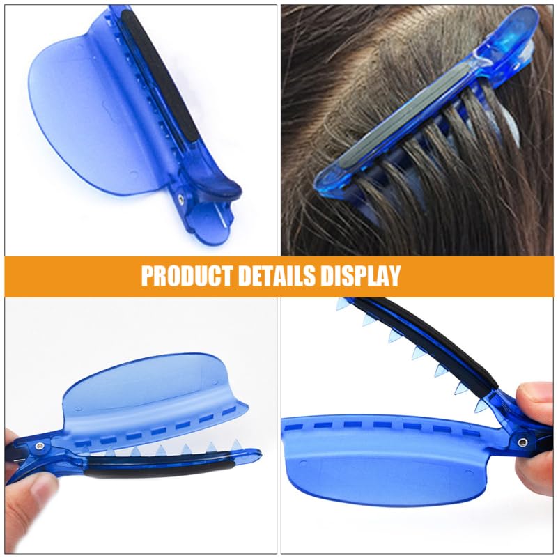 Didiseaon Hair Extension Clips 2 Pcs Hair Partition Clip for Highlights Secure Grip Hairdressing Tool for Precise Sectioning Styling and Salon Extensions image 4