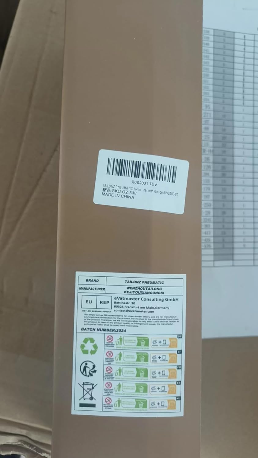 TAILONZ PNEUMATIC 1/4 Inch BSP Air Filter Pressure Regulator Combo Piggyback, Air Tool Compressor Filter with Gauge AW2000-02 10 61uKJ34PYbL. SL1500