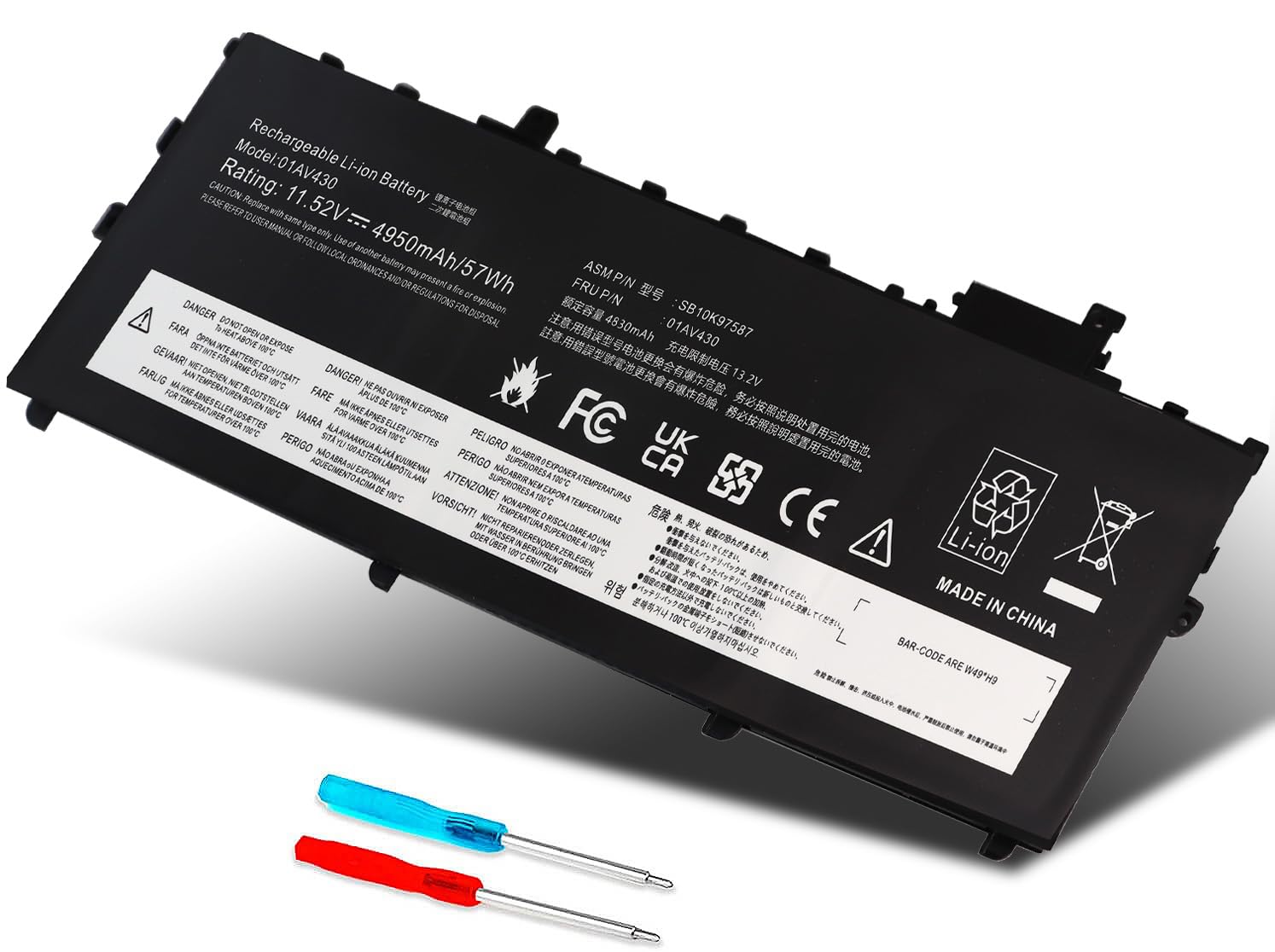 Amazon.com: 01AV430 SB10K97586 Battery for Lenovo ThinkPad X1