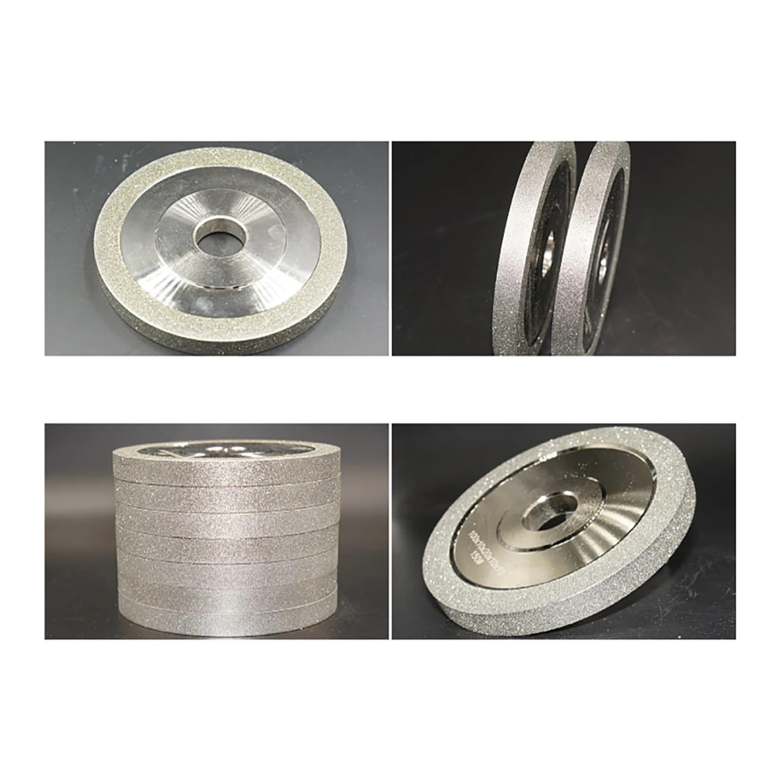 125 MILLIMETRI/150 MILLIMETRI CBN Mola diamantata In Ceramica Acciaio Al Tungsteno Fresa Speciale Strumento di Affilatura Lega di Smeriglio Parallelo(125MM,100 Mesh)