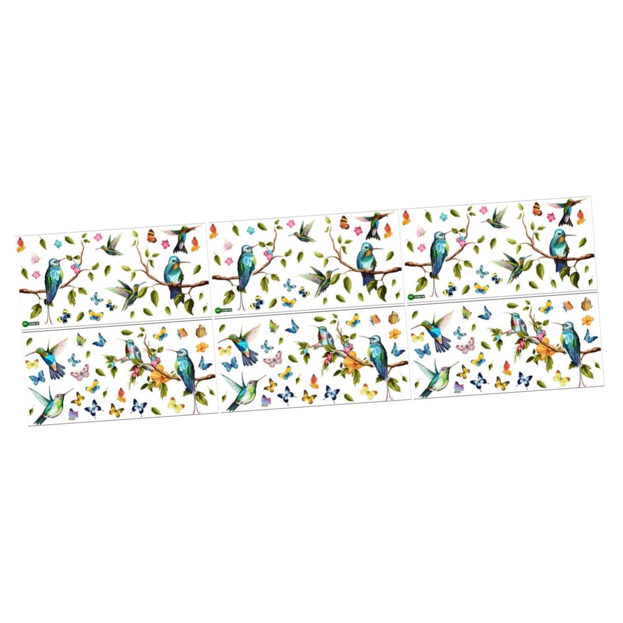 GLEAVI 3 Set Adesivi Statici per Finestre con Design Primaverile Uccelli e Farfalle Decorazioni Adesive per Specchi Facili da Applicare e Rimuovere per Festive e Calde