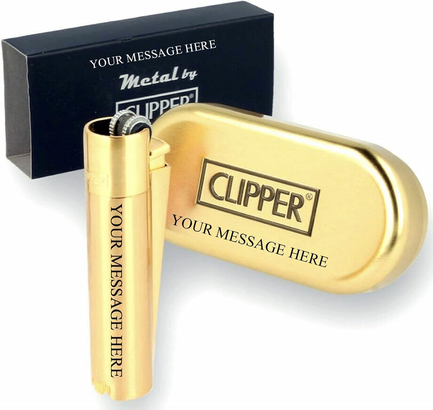 Limited Edition Clipper Lighter ® Deep Laser Engraved Personalised