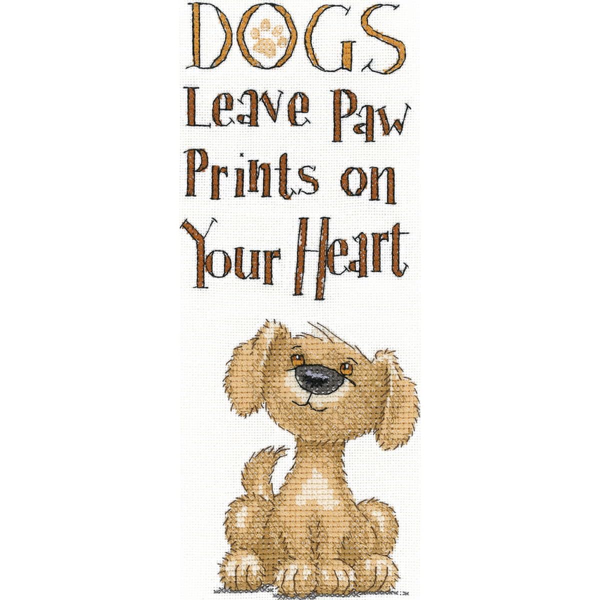Dogs Paw Prints - 14ct Aida Cross Stitch Kit