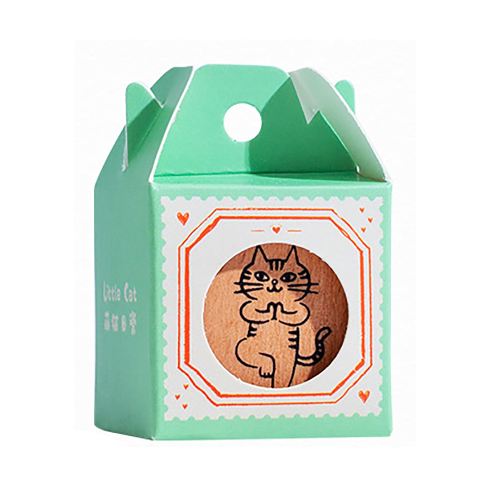 Retro Cats Series Stamp Wood Rubber Retro Decorative Animal Pattern for Journaling Craft Scrapbooking Wood Rubber Animal