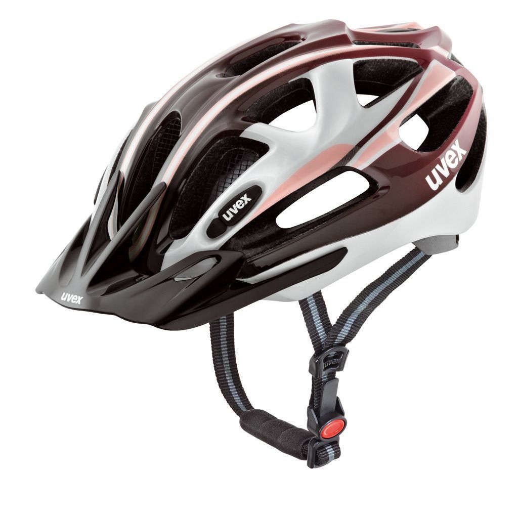 UVEX Fahrradhelm Supersonic, White-BlackBerry, 52-57cm, S4107600615 Sport & Freizeit
